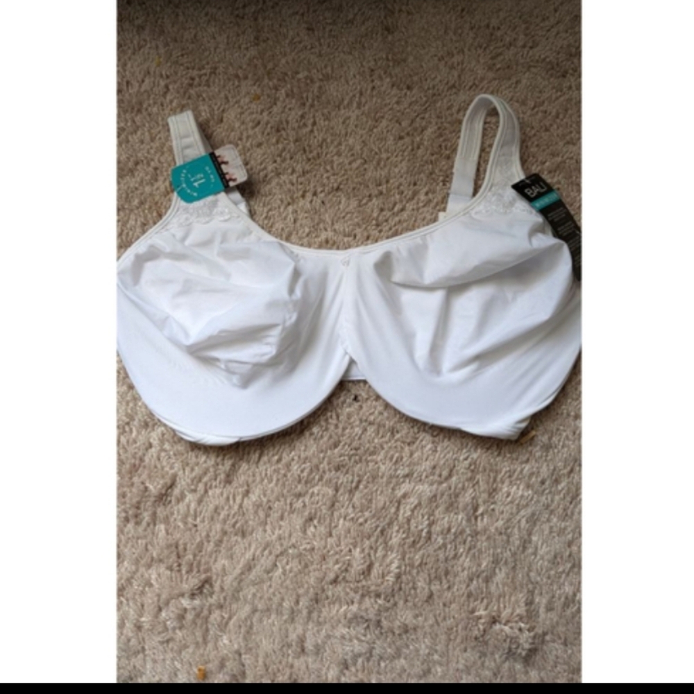 Bali DF3385 Minimizer Bra 36G White Underwire Comfort Strap NWT